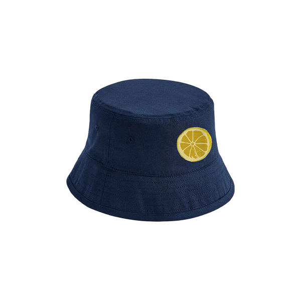 Lemon Logo Bucket Hat Navy ACCESSORIES The Stone Roses