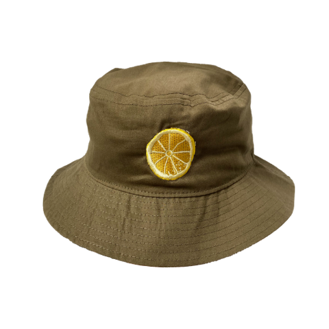 Lemon Logo Bucket Hat Olive
