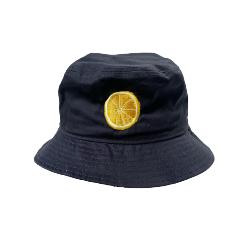 Lemon Logo Bucket Hat Black
