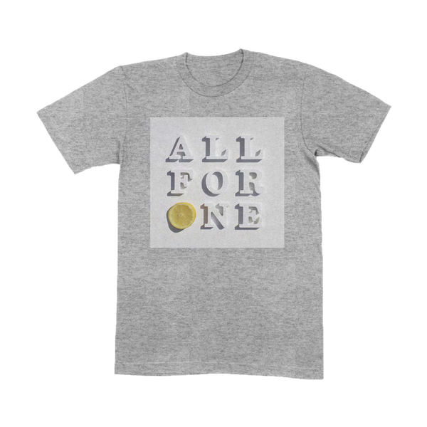 ALL FOR ONE GREY T-SHIRT