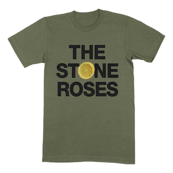 STONE ROSES OLIVE LOGO T-SHIRT