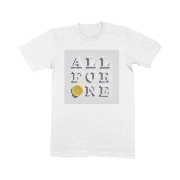 ALL FOR ONE WHITE T-SHIRT