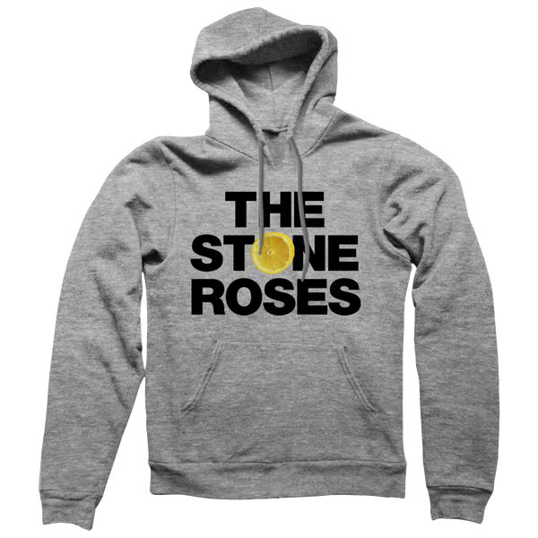 STONE ROSES GREY LOGO HOODY