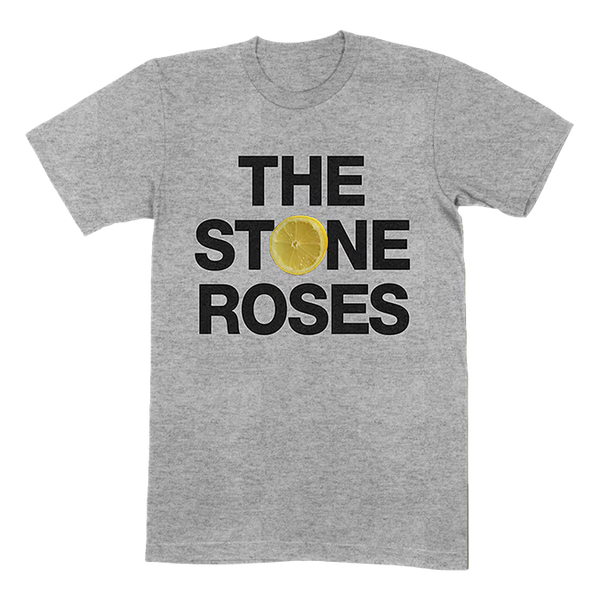 STONE ROSES GREY LOGO T SHIRT