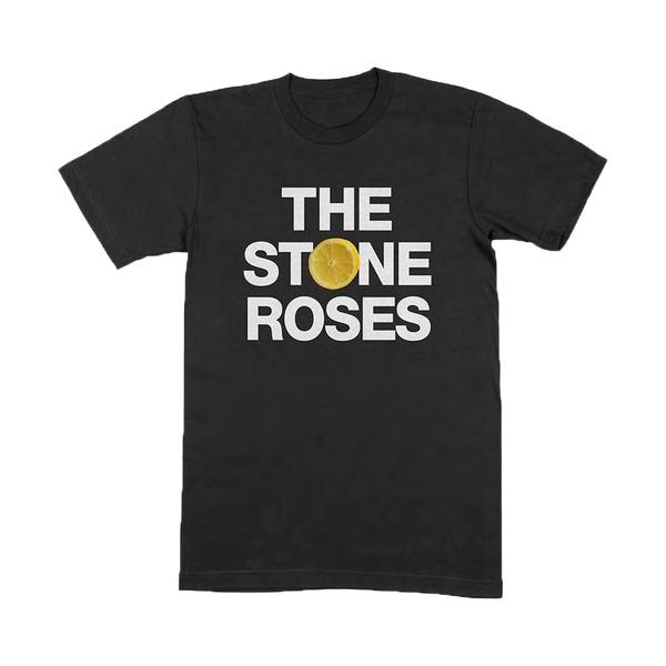 STONE ROSES BLACK LOGO T-SHIRT