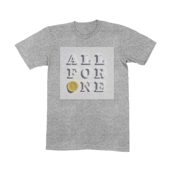 ALL FOR ONE GREY T-SHIRT