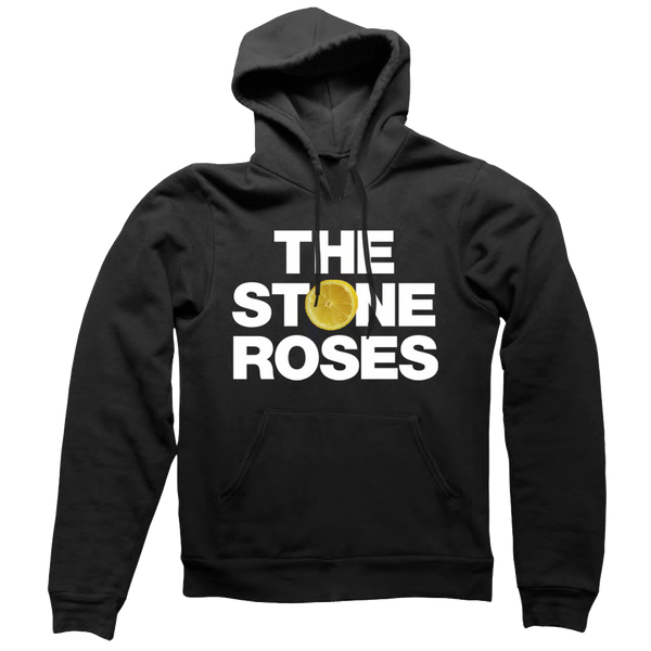 STONE ROSES BLACK LOGO HOODY