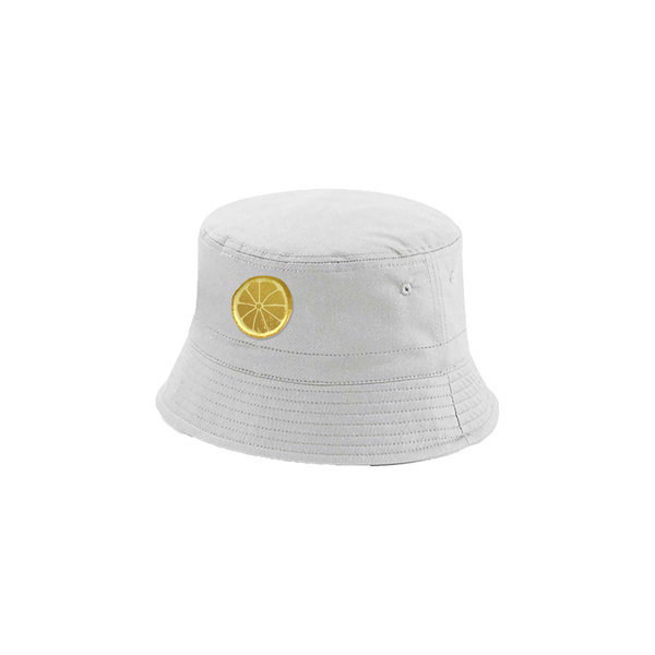 White / French Navy Bucket Hat