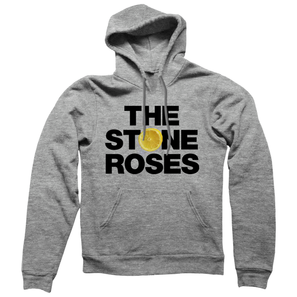 STONE ROSES GREY LOGO HOODY
