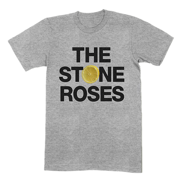 STONE ROSES GREY LOGO T SHIRT