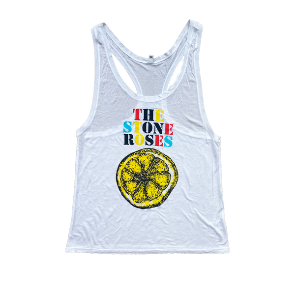 LEMON LOGO WHITE WOMENS VEST TOP